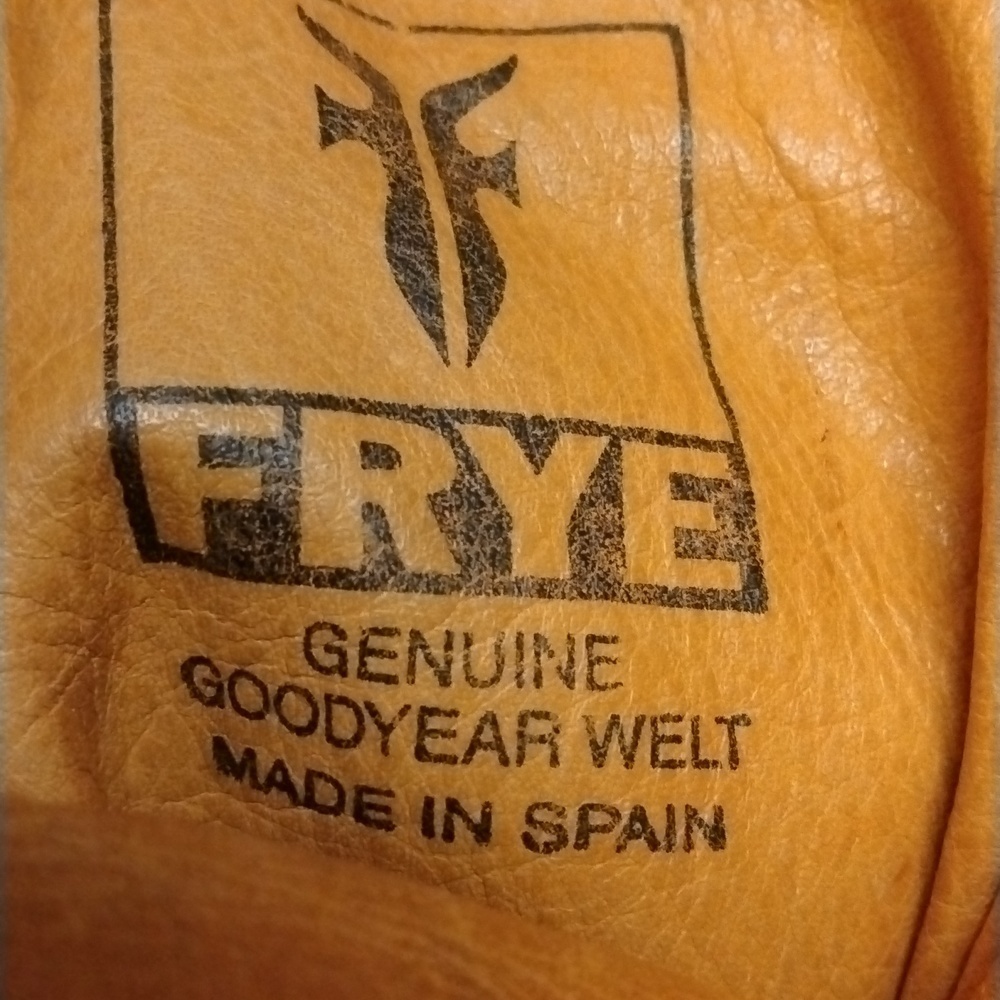 FRYE Vintage Boot made in Spain Slouch boot, Goodyear Welt. Campus sz 9 - Picture 5 of 13